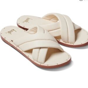 Beek Dovetail Crisscross Slides Sandals Shoe, SIZE 10 US